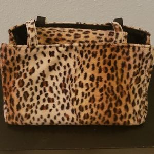 Faux fur Animal Print Baguette